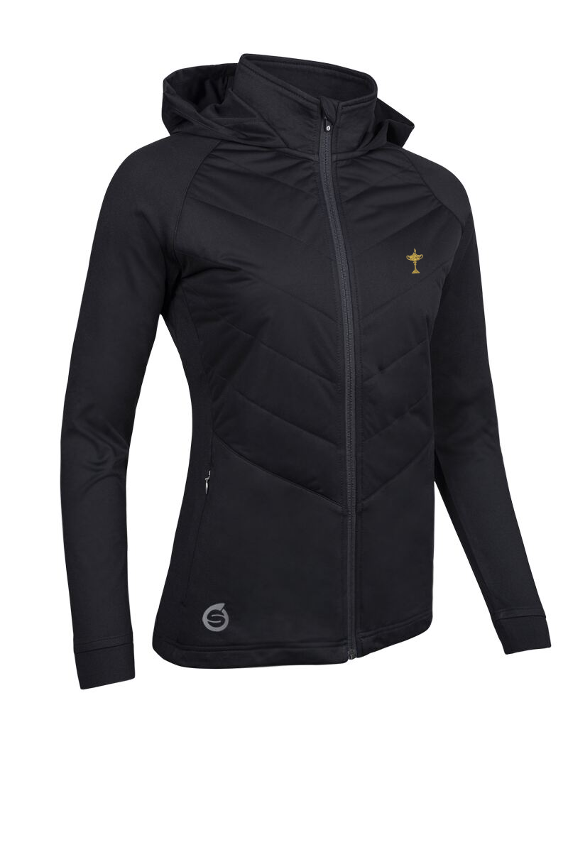 Official Ryder Cup 2027 Ladies Hybrid Hooded Quilted Thermal Golf Jacket