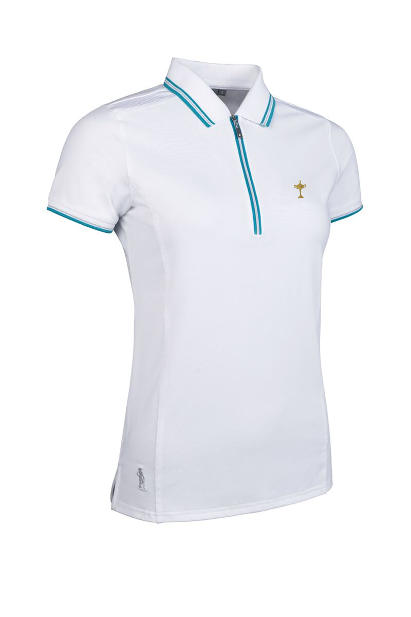 Official Ryder Cup 2027 Ladies Mesh Panel Performance Golf Shirt