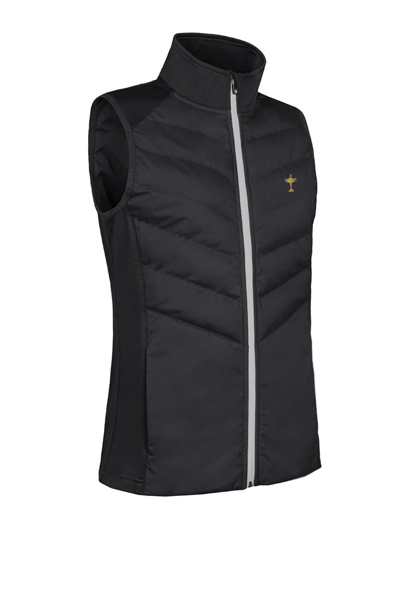 Official Ryder Cup 2027 Ladies Diagonal Bonded Quilted Thermal Golf Gilet