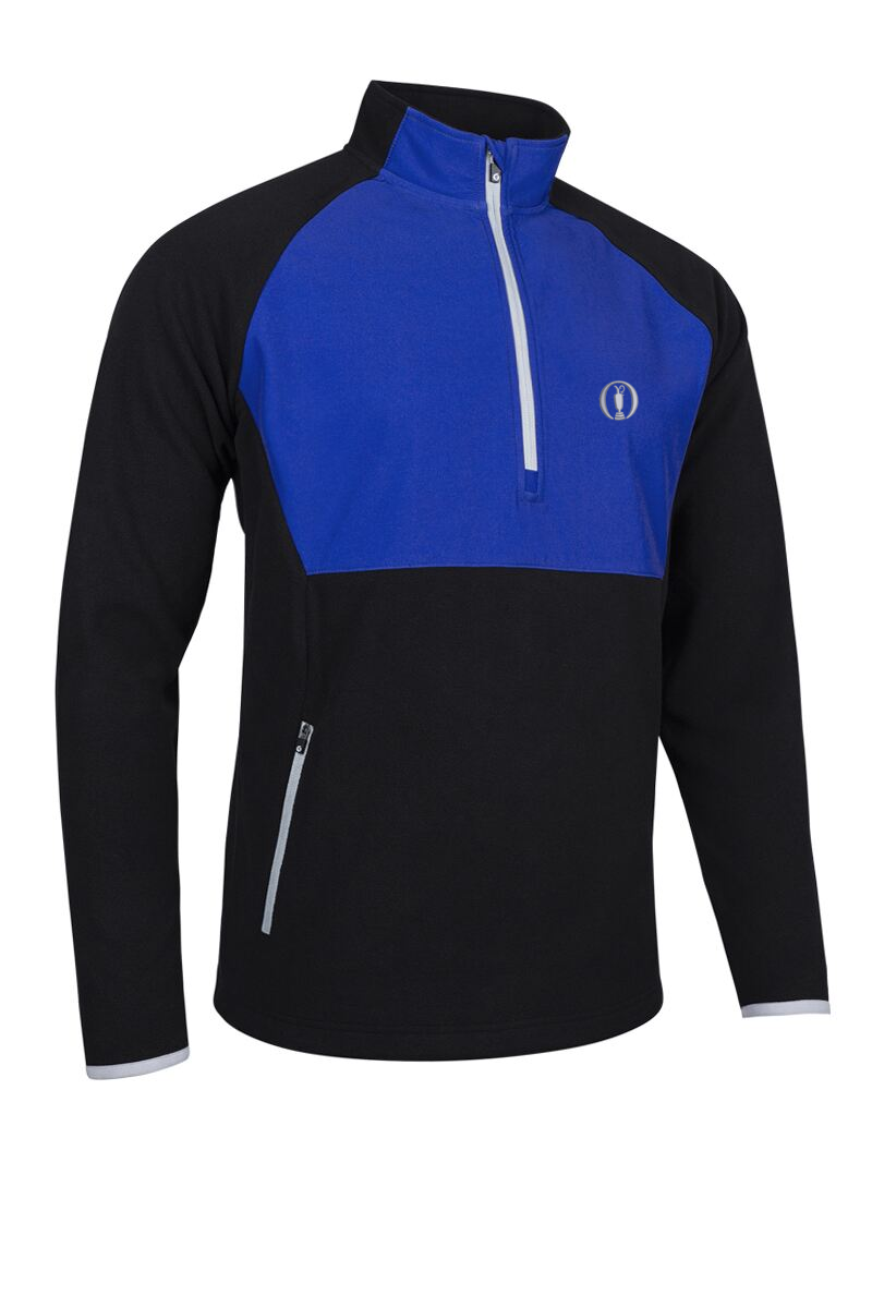 The Open Mens Hybrid Thermal Fleece Golf Midlayer