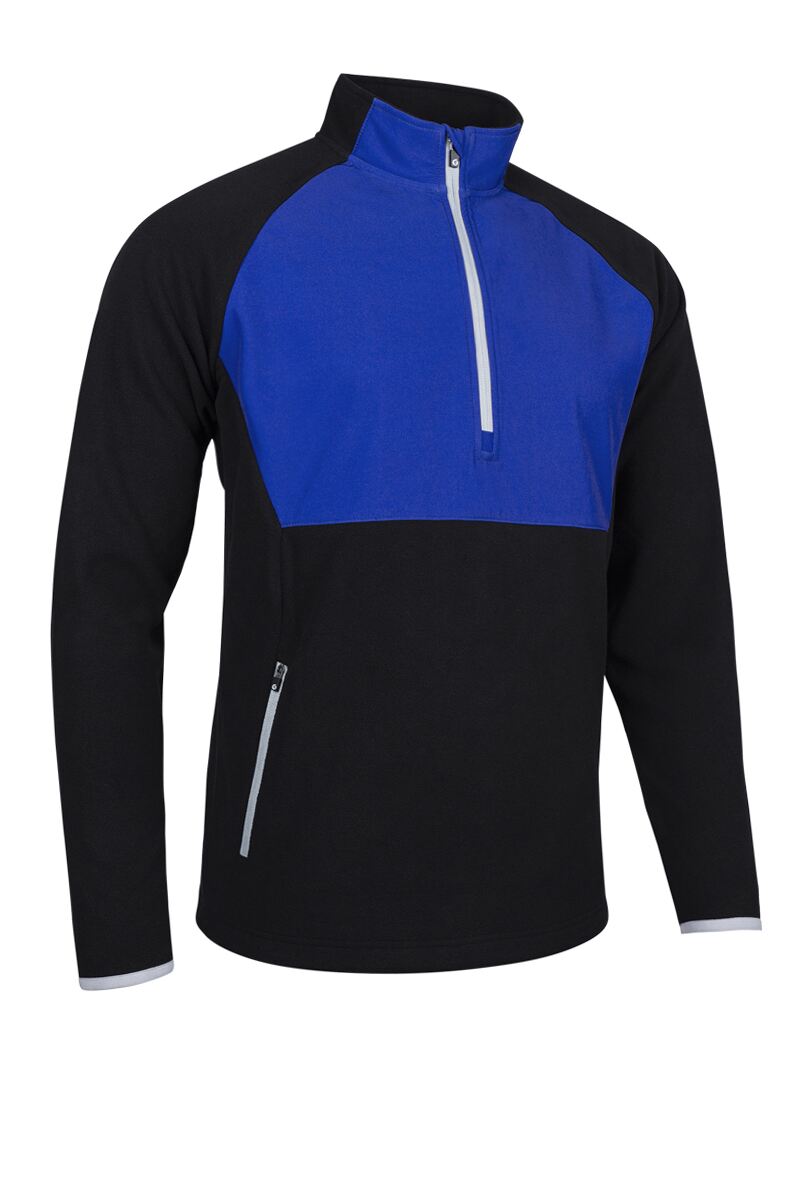 Mens Hybrid Thermal Fleece Golf Midlayer Mens Hybrid Thermal Fleece Golf Midlayer