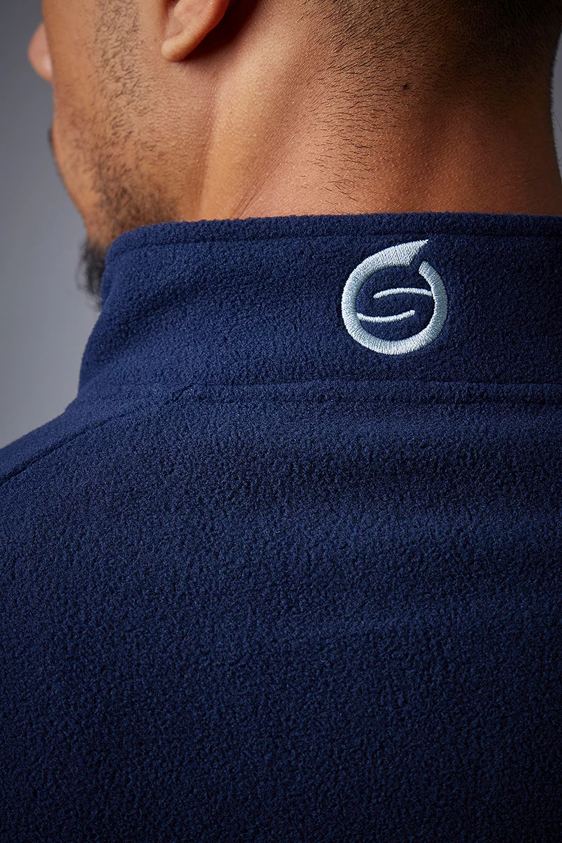 The Open Mens Hybrid Thermal Fleece Golf Midlayer The Open Mens Hybrid Thermal Fleece Golf Midlayer
