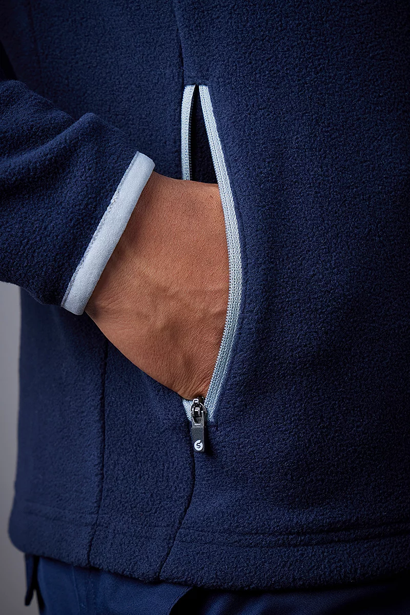 The Open Mens Hybrid Thermal Fleece Golf Midlayer The Open Mens Hybrid Thermal Fleece Golf Midlayer
