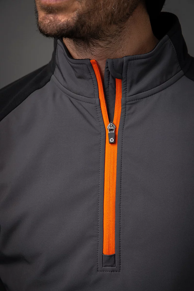 Mens Hybrid Thermal Fleece Golf Midlayer Mens Hybrid Thermal Fleece Golf Midlayer