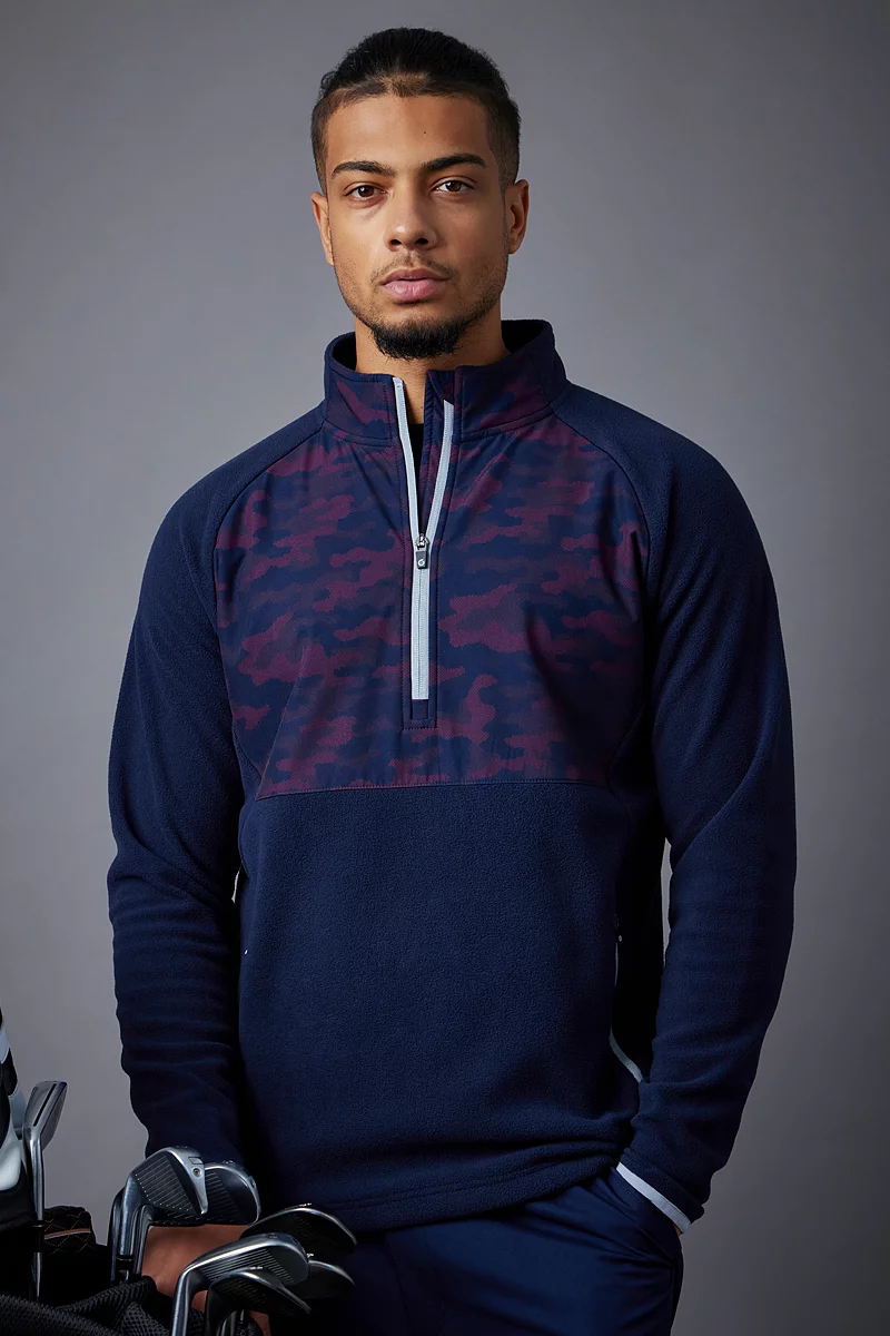 Mens Hybrid Thermal Fleece Golf Midlayer Sale