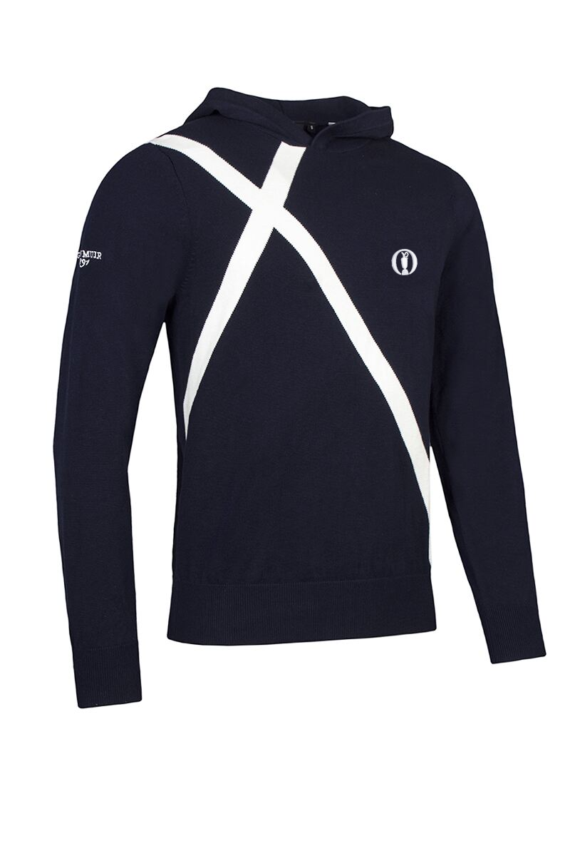 The Open Mens Saltire Performance Midweight Golf Hoodie The Open Mens Saltire Performance Midweight Golf Hoodie