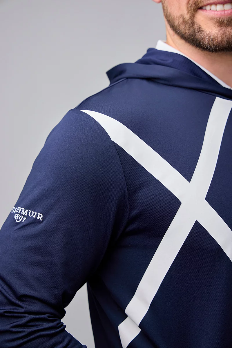 Mens Saltire Performance Midweight Golf Hoodie Mens Saltire Performance Midweight Golf Hoodie