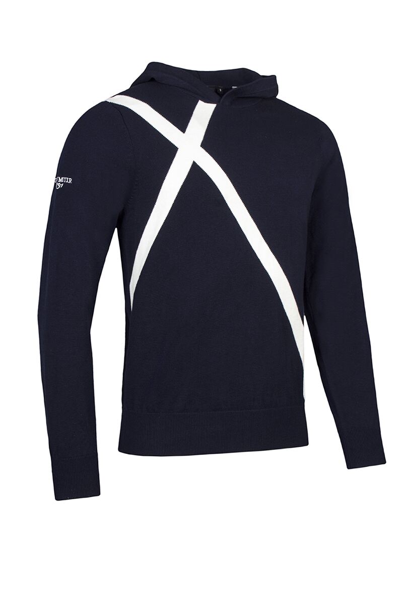 Mens Saltire Cross Cotton Lightweight Golf Hoodie
