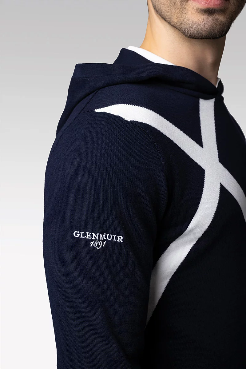 Mens Saltire Cross Cotton Lightweight Golf Hoodie Mens Saltire Cross Cotton Lightweight Golf Hoodie