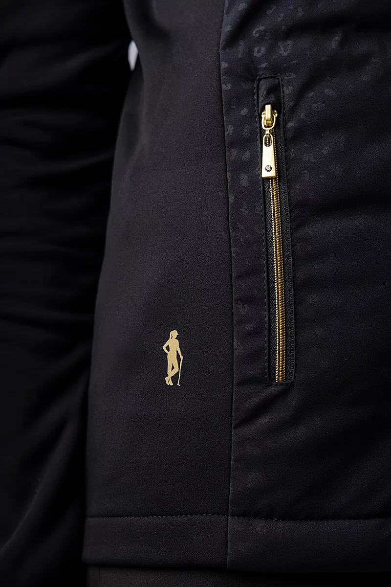 The Open Ladies Zip Front Bonded Padded Hybrid Down Heavyweight Golf Jacket The Open Ladies Zip Front Bonded Padded Hybrid Down Heavyweight Golf Jacket