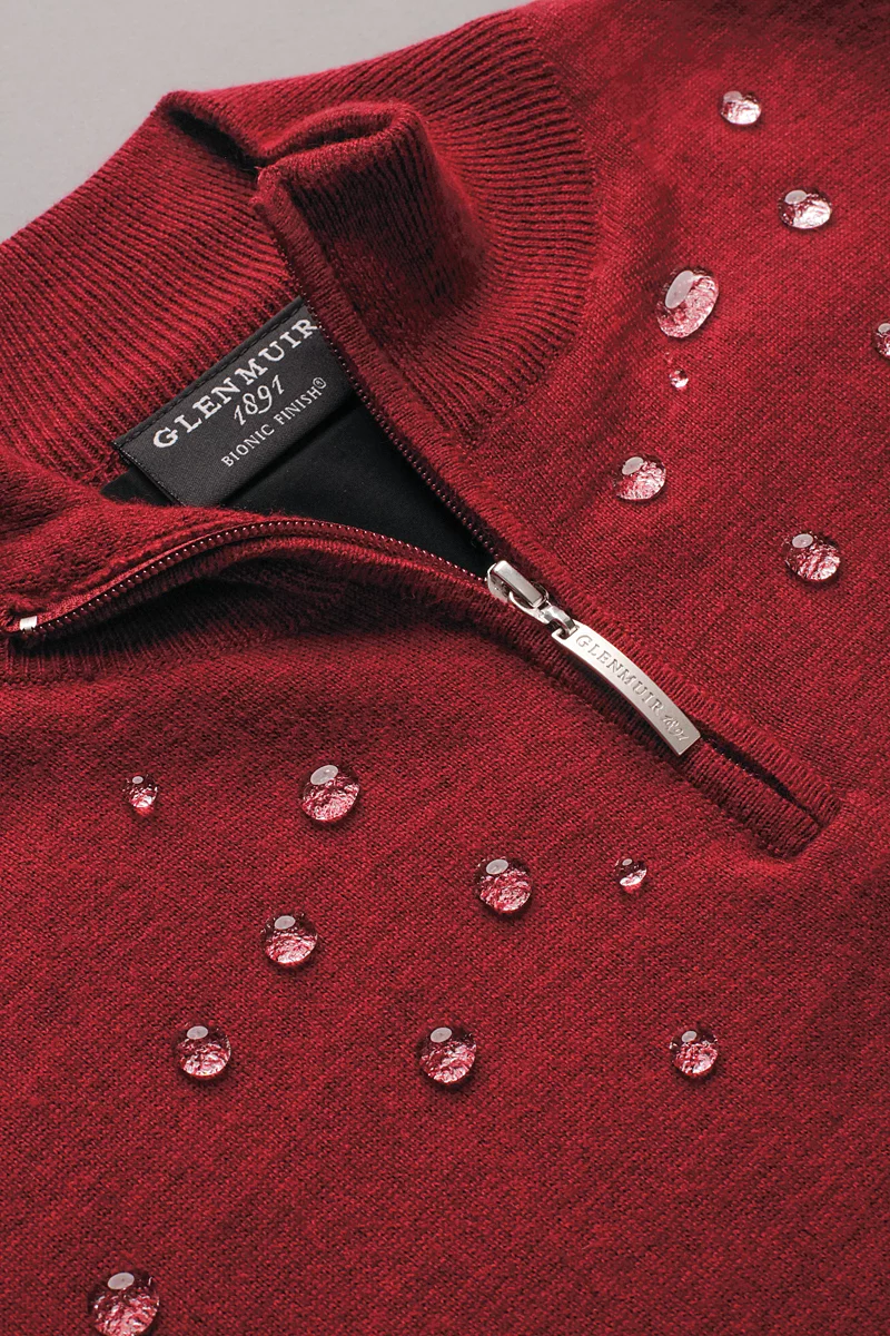 The Open Mens Quarter Zip Water Repellent Lined Merino Heavyweight Golf Sweater The Open Mens Quarter Zip Water Repellent Lined Merino Heavyweight Golf Sweater