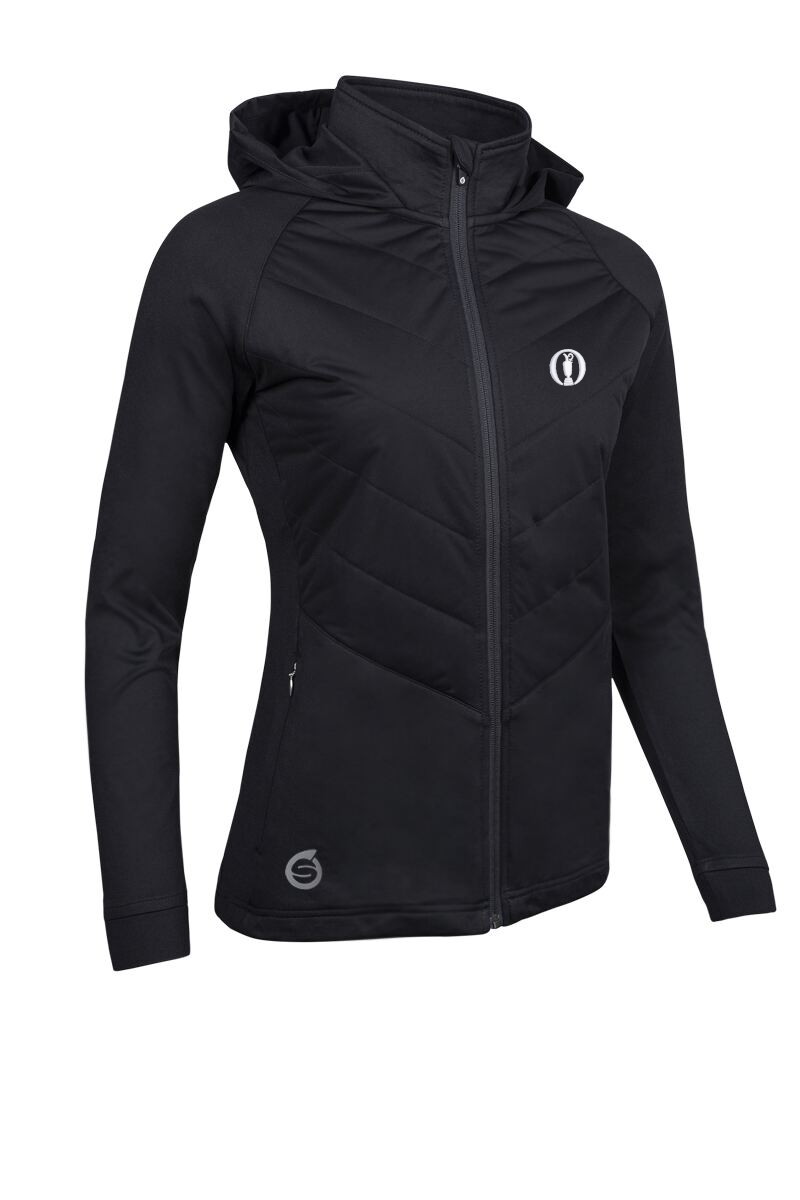 The Open Ladies Hybrid Hooded Quilted Thermal Golf Jacket