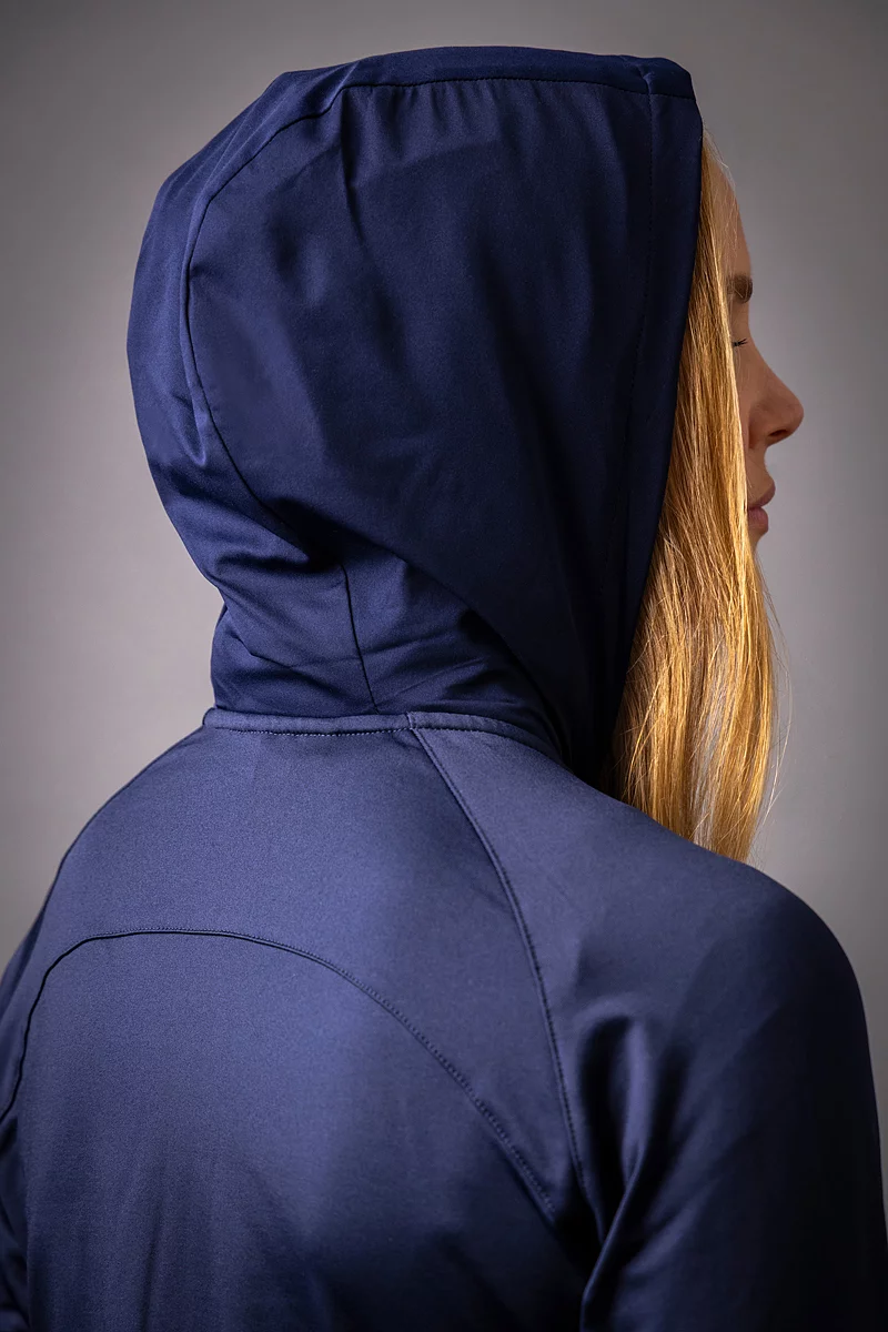 The Open Ladies Hybrid Hooded Quilted Thermal Golf Jacket