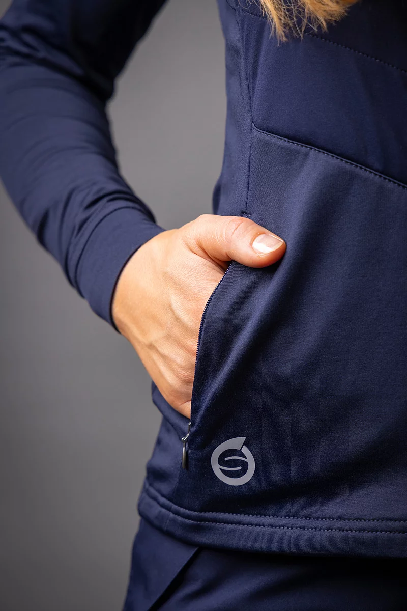 The Open Ladies Hybrid Hooded Quilted Thermal Golf Jacket