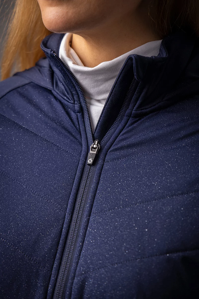 The Open Ladies Hybrid Hooded Quilted Thermal Golf Jacket