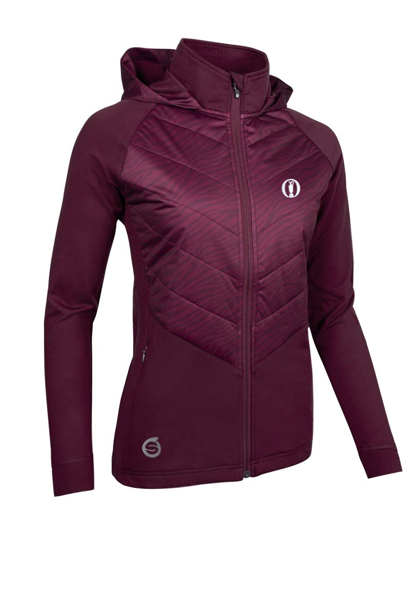 The Open Ladies Hybrid Hooded Quilted Thermal Golf Jacket