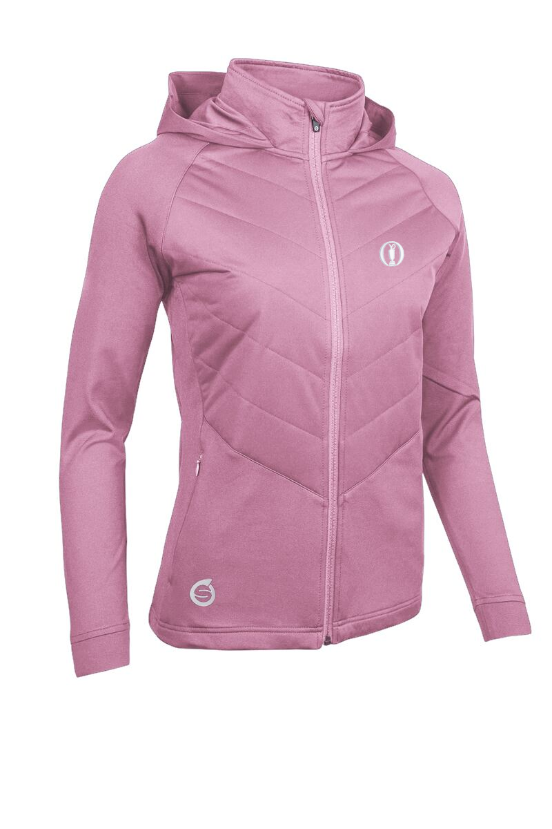 The Open Ladies Hybrid Hooded Quilted Thermal Golf Jacket