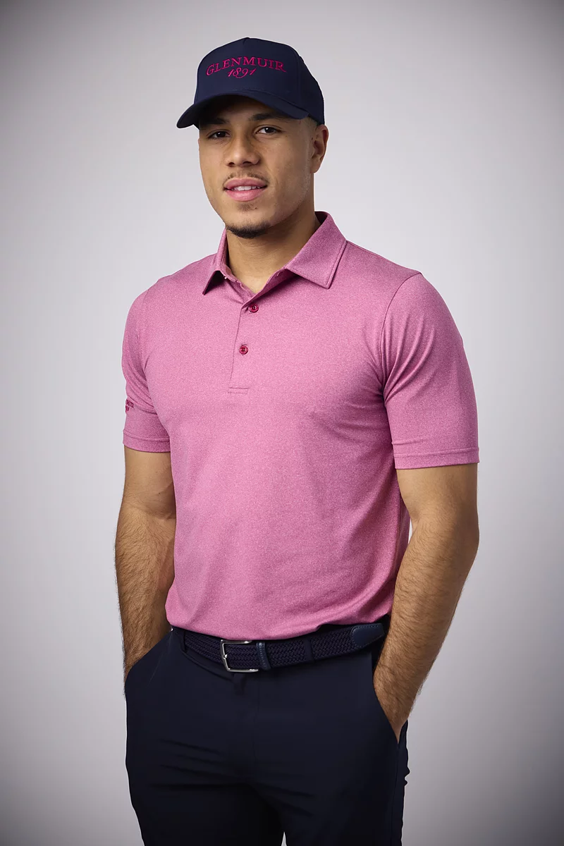 Mens Tailored Collar Performance Golf Shirt