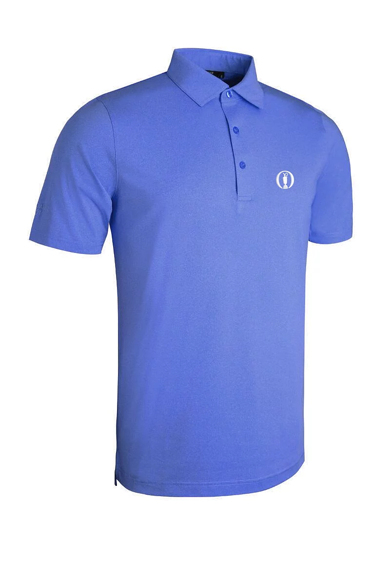 Official Ryder Cup 2027 Mens Tailored Collar Performance Golf Shirt Tahiti Marl XL
