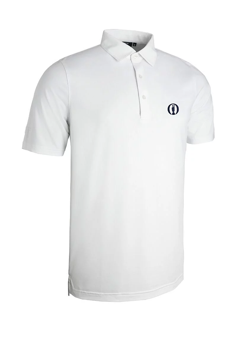 Official Ryder Cup 2027 Mens Tailored Collar Performance Golf Shirt White M