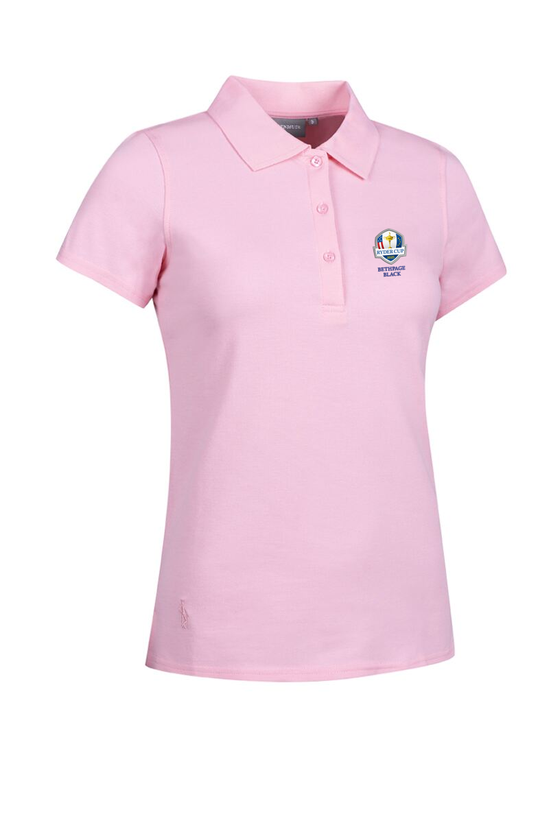 Official Ryder Cup 2025 Ladies Cotton Pique Golf Polo Shirt Candy L