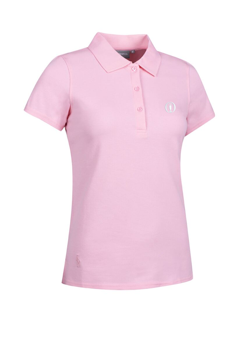 The Open Ladies Cotton Pique Golf Polo Shirt Candy XL
