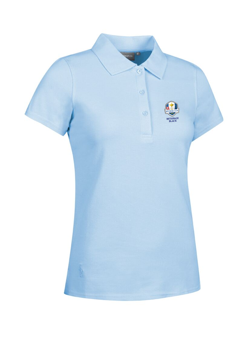 Official Ryder Cup 2025 Ladies Cotton Pique Golf Polo Shirt Paradise M