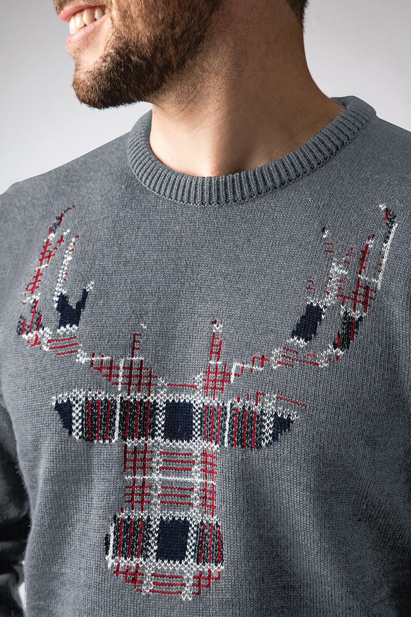 mens christmas roll neck jumper