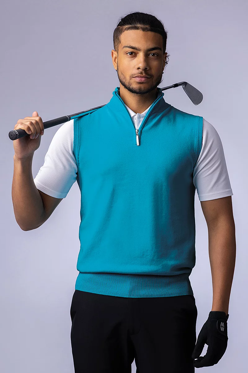 Mens Quarter Zip Lightweight Cotton Lightweight Golf Slipover Sale