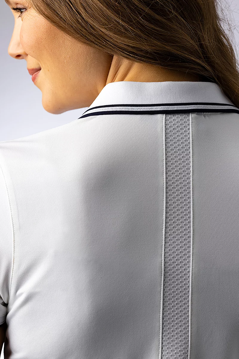 Official The Open Ladies Mesh Panel Performance Golf Shirt Official The Open Ladies Mesh Panel Performance Golf Shirt