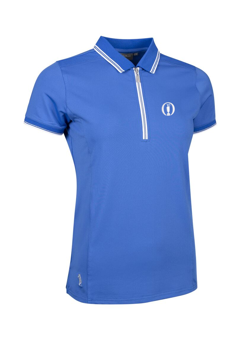 Official The Open Ladies Mesh Panel Performance Golf Shirt