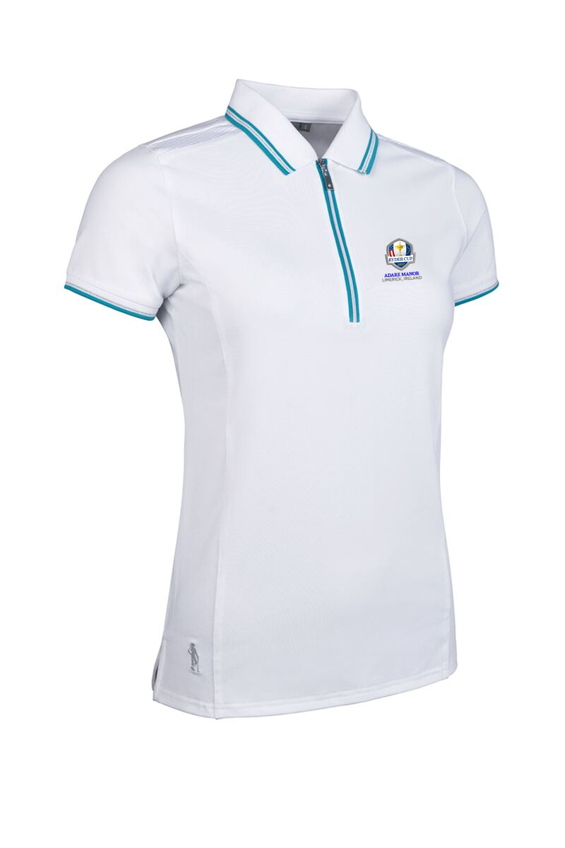 Official Ryder Cup 2027 Ladies Mesh Panel Performance Golf Shirt