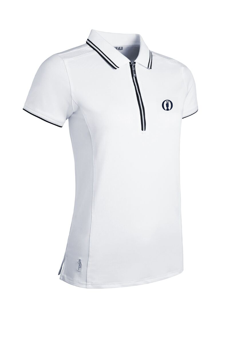 Official The Open Ladies Mesh Panel Performance Golf Shirt