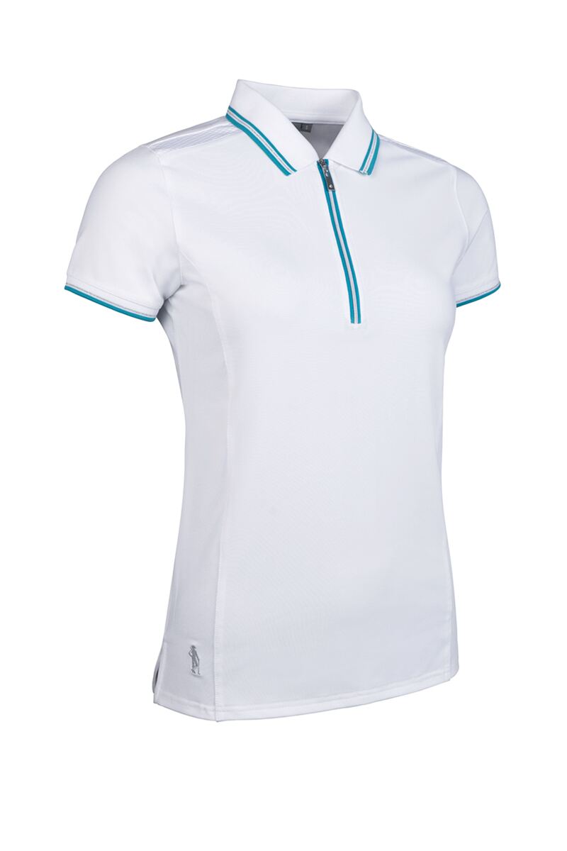 Ladies Mesh Panel Performance Golf Shirt