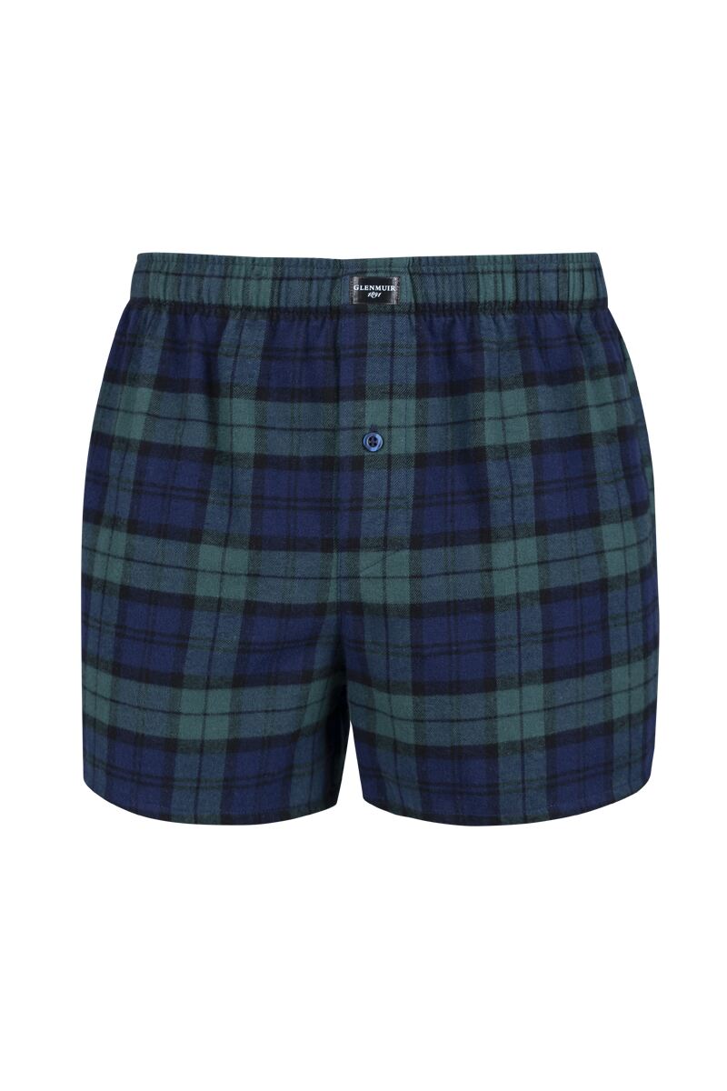 Mens Cotton Flannel Tartan Boxer Shorts