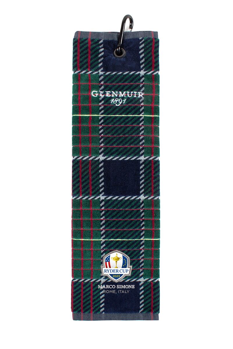 Official Ryder Cup 2023 Tartan Cotton TriFold Golf Towel