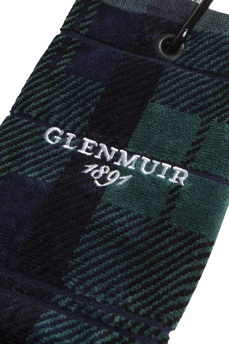 Tartan Jacquard Cotton Tri-Fold Golf Bag Towel Tartan Jacquard Cotton Tri-Fold Golf Bag Towel