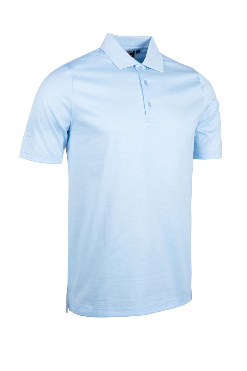 Mens Mercerised Cotton Golf Polo Shirt Paradise L