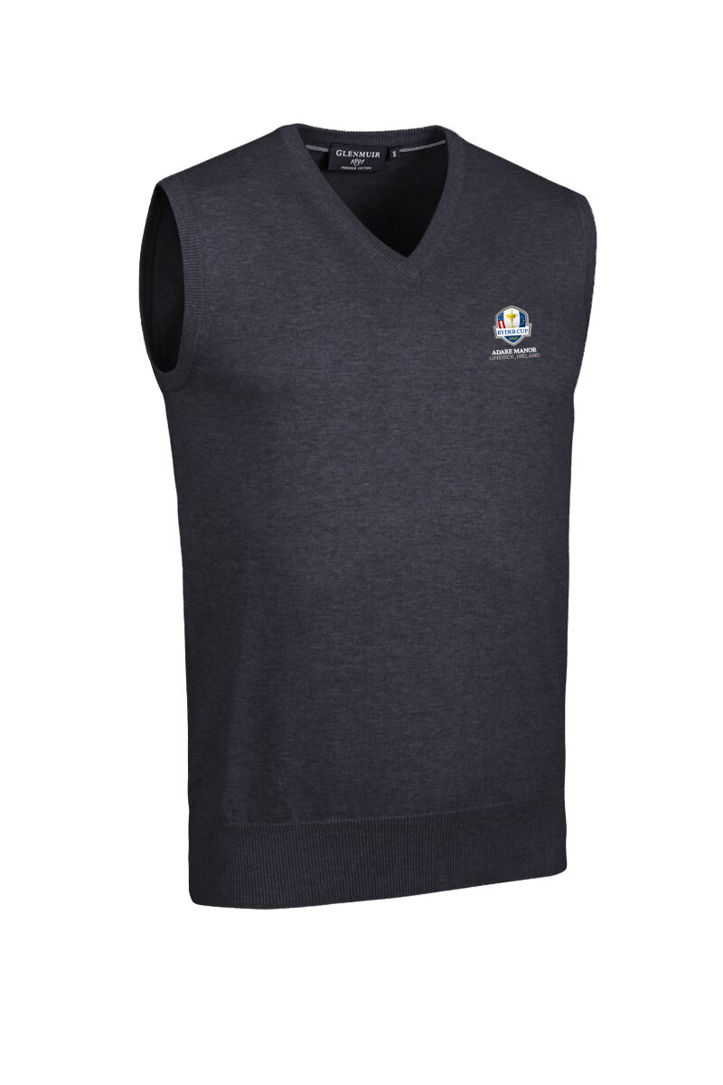 Official Ryder Cup 2027 Mens V Neck Cotton Lightweight Golf Slipover