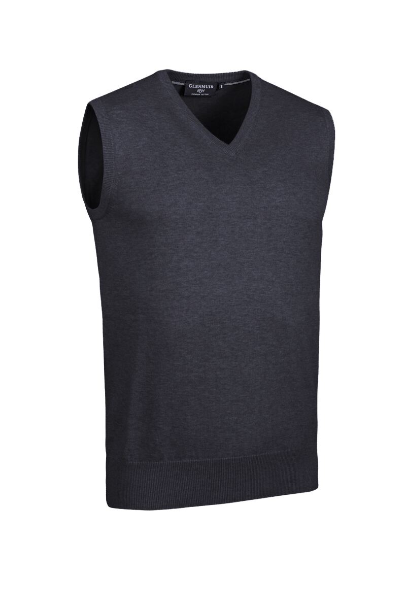 Mens V Neck Cotton Lightweight Golf Slipover