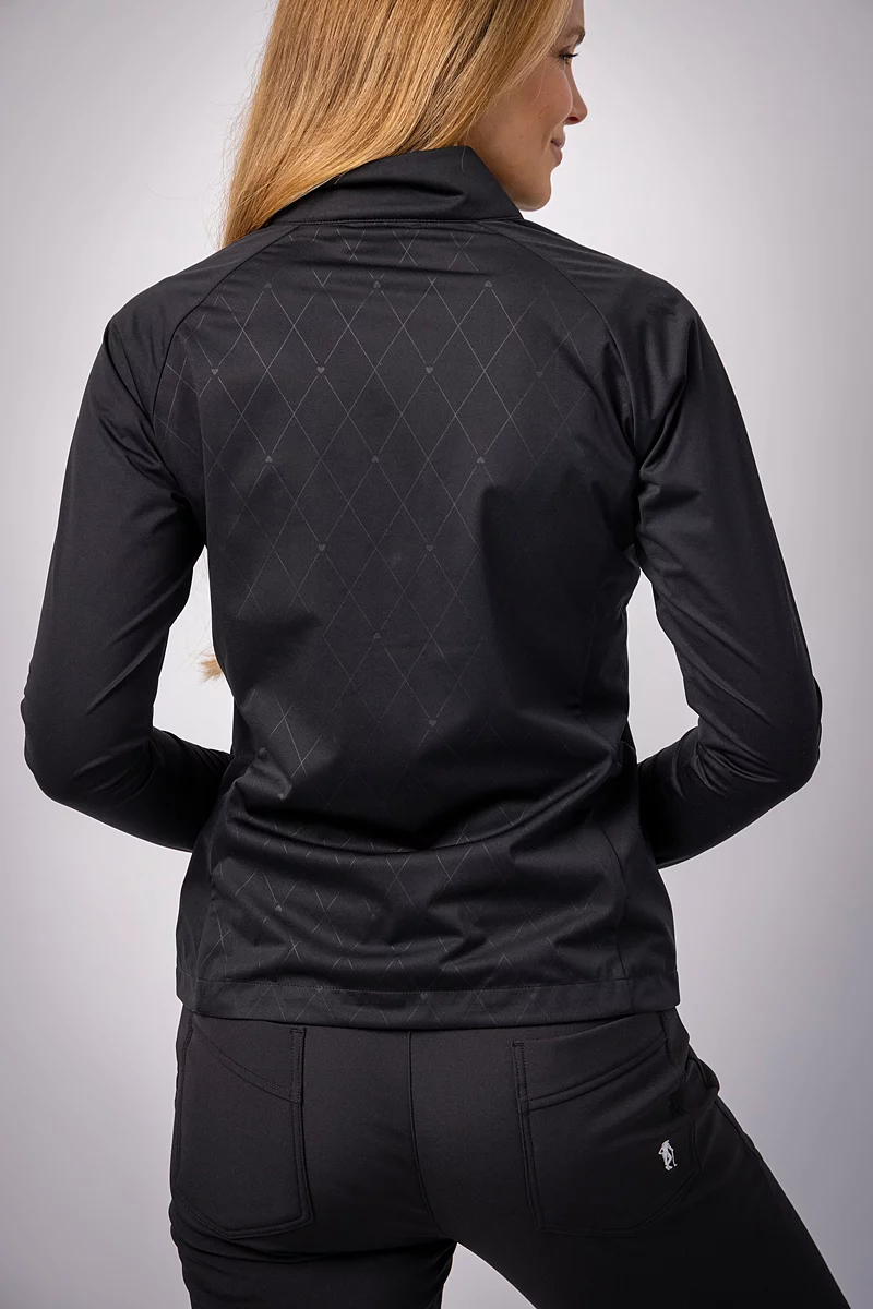 The Open Ladies Full Zip Lightweight Stretch Water Repellent Golf Jacket