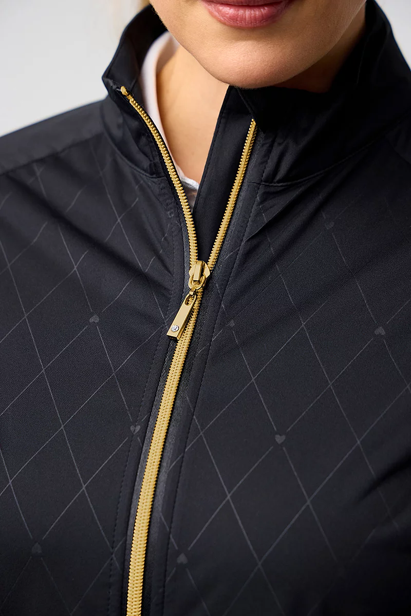 The Open Ladies Full Zip Lightweight Stretch Water Repellent Golf Jacket