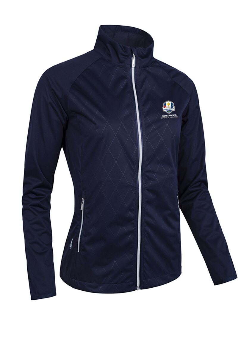 Official Ryder Cup 2027 Ladies Full Zip Lightweight Stretch Water Repellent Golf Jacket