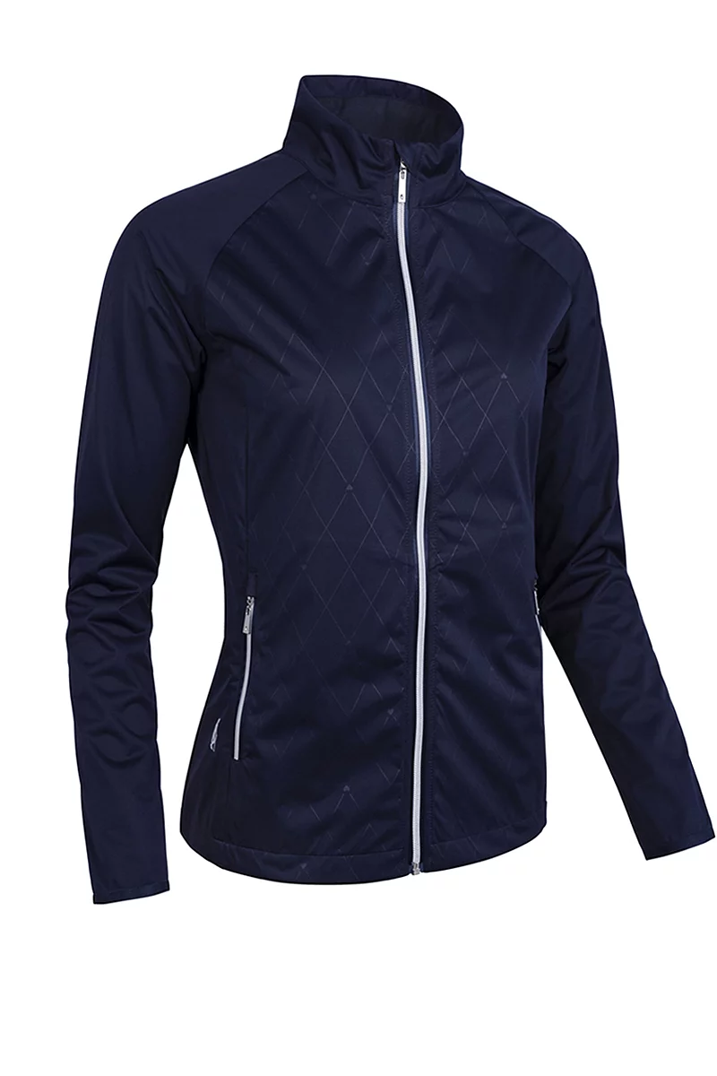 Full Zip Lightweight Stretch Water Repellent Golf Jacket