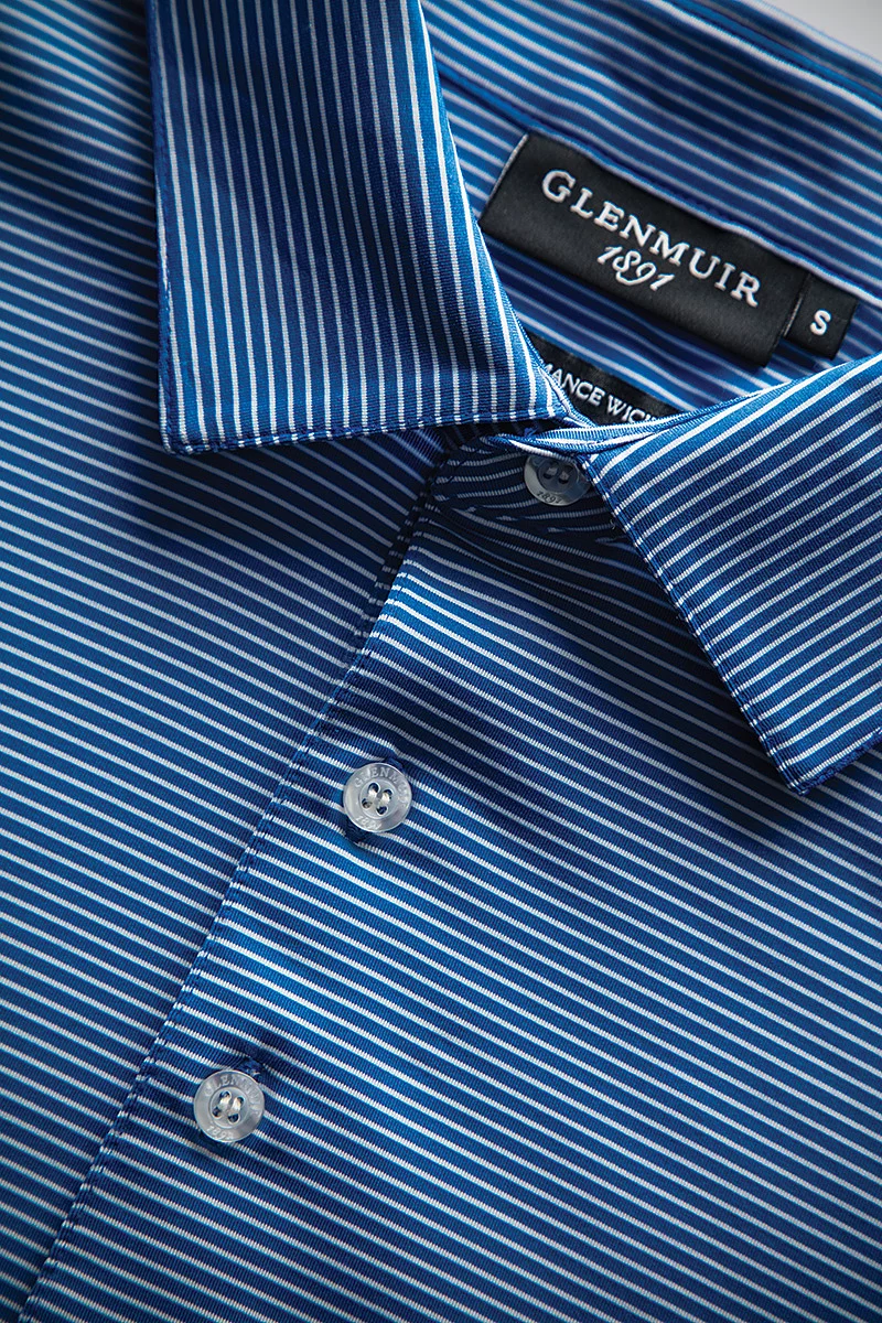The Open Mens Micro Stripe Performance Golf Polo Shirt The Open Mens Micro Stripe Performance Golf Polo Shirt