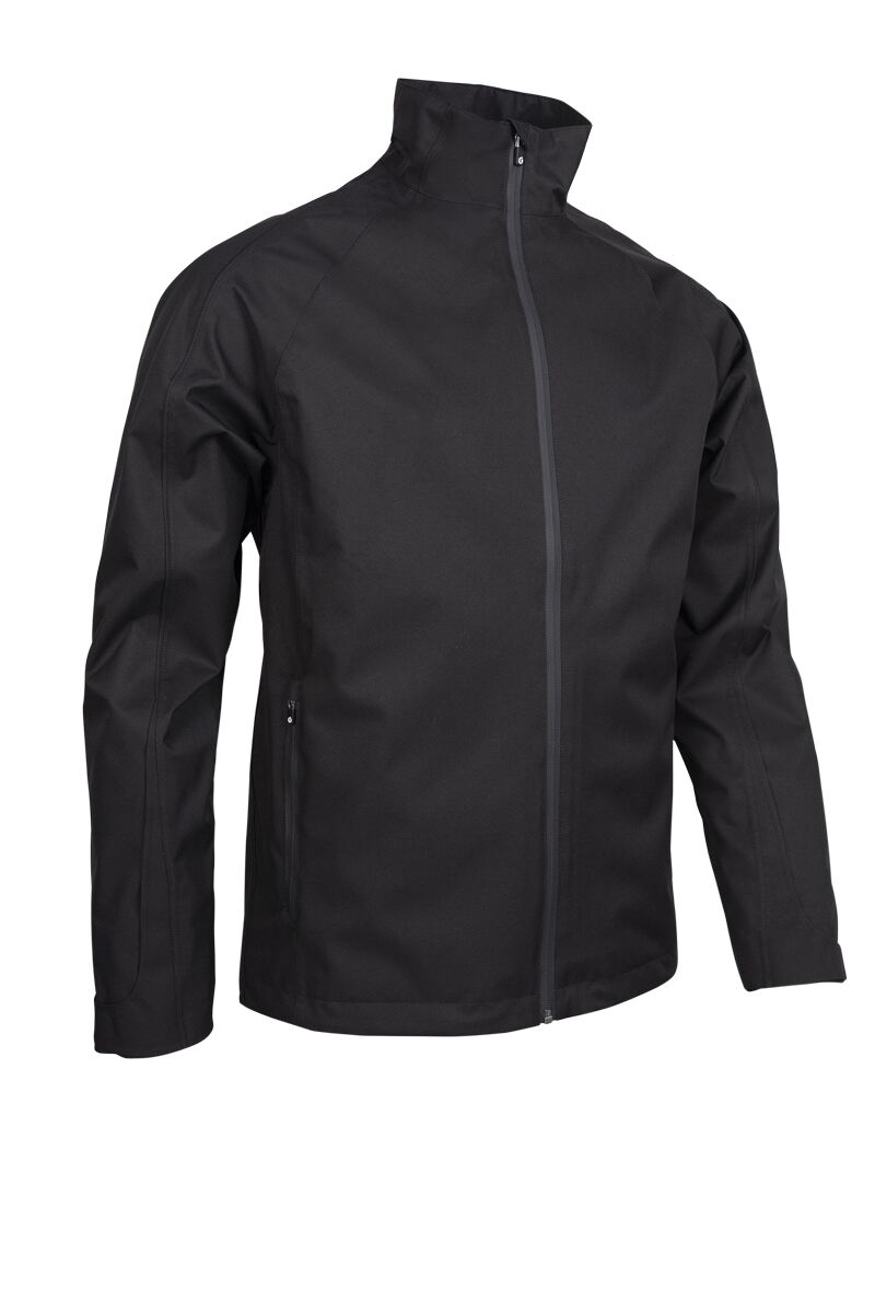 Mens Contrast Shoulder Panel Waterproof Golf Jacket