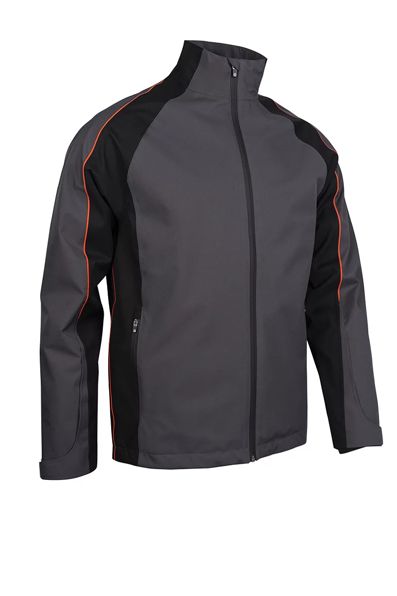 Contrast Shoulder Panel Waterproof Golf Jacket