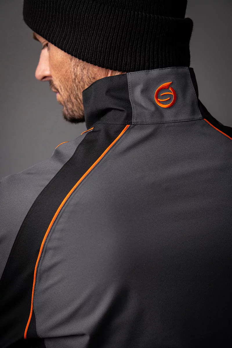 Mens Contrast Shoulder Panel Waterproof Golf Jacket Mens Contrast Shoulder Panel Waterproof Golf Jacket