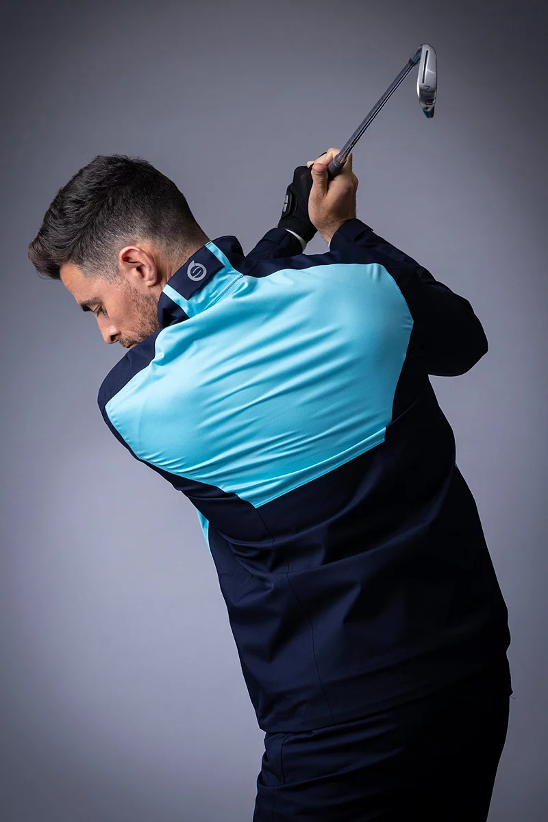 Official Ryder Cup 2027 Mens Zip Front Stretch Back Panelled Waterproof Golf Jacket Official Ryder Cup 2027 Mens Zip Front Stretch Back Panelled Waterproof Golf Jacket