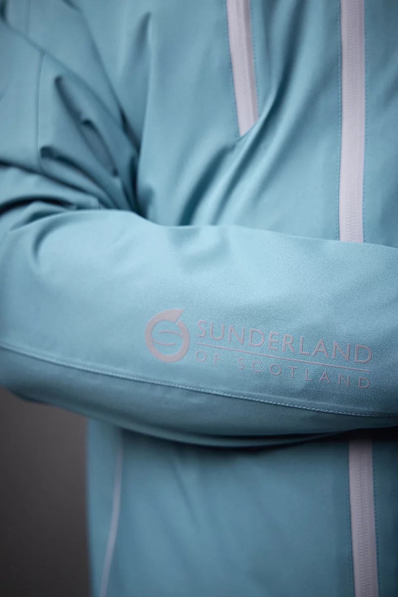 Mens Zip Front Stretch Back Panelled Waterproof Golf Jacket